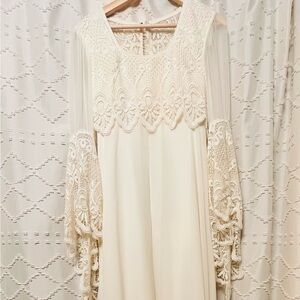 Pronovias Cream Bridal Gown with Satin Label